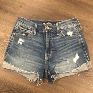 Hollister High Rise Jean Shorts